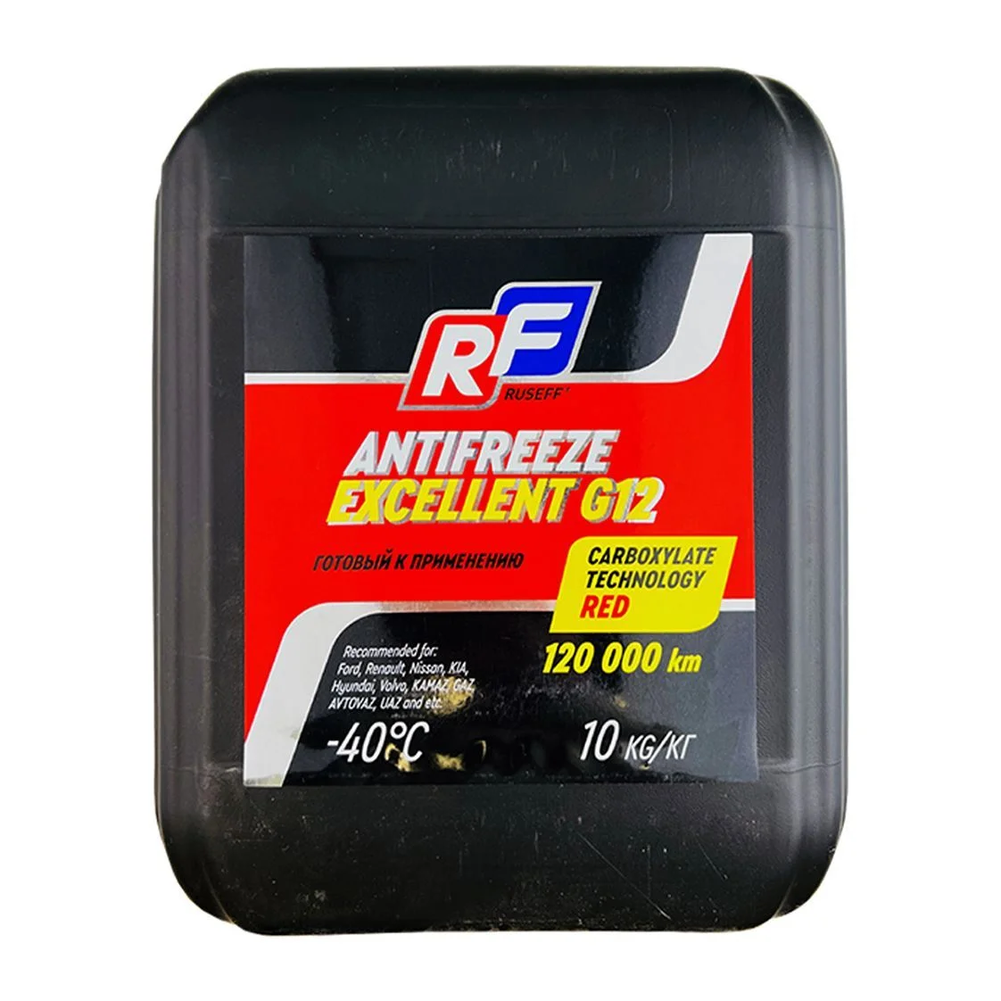 Антифриз RUSEFF ANTIFREEZE EXCELLENT G12 40 красный (10л) А купить со склада в Москве. Оригинальные и OEM запчасти в наличии. Широкий выбор, гарантия качества. | РУСТЕХ.