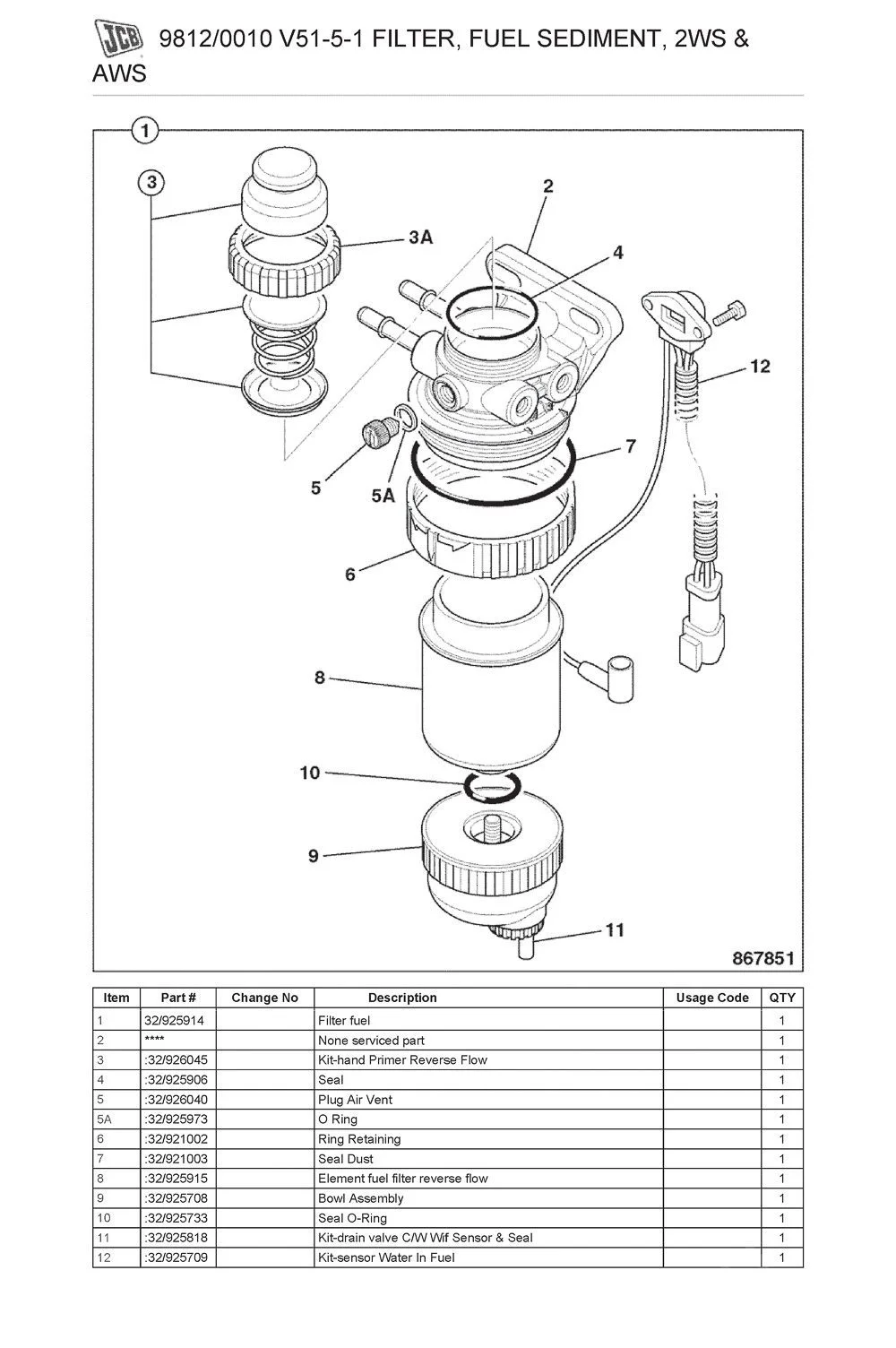 Купить Фильтр топливный грубой очистки 32/925915, 320/A7124 JCB со склада в Москве. Оригинальные и OEM запчасти в наличии. Широкий выбор, гарантия качества. | РУСТЕХ.