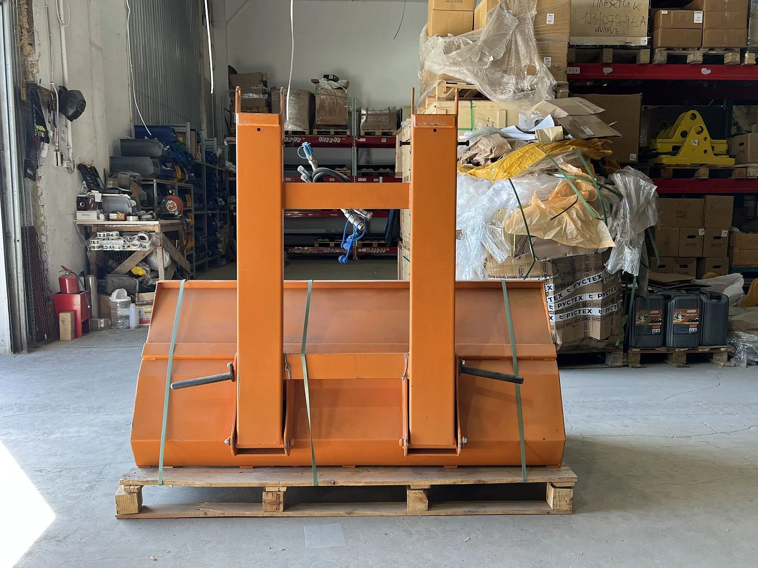 Гидравлический ковш на вилочный погрузчик