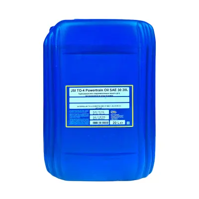 Купить Масло трансмиссионное JSI TO-4 SAE 30 20л со склада в Москве. Оригинальные и OEM запчасти в наличии. Широкий выбор, гарантия качества. | РУСТЕХ.