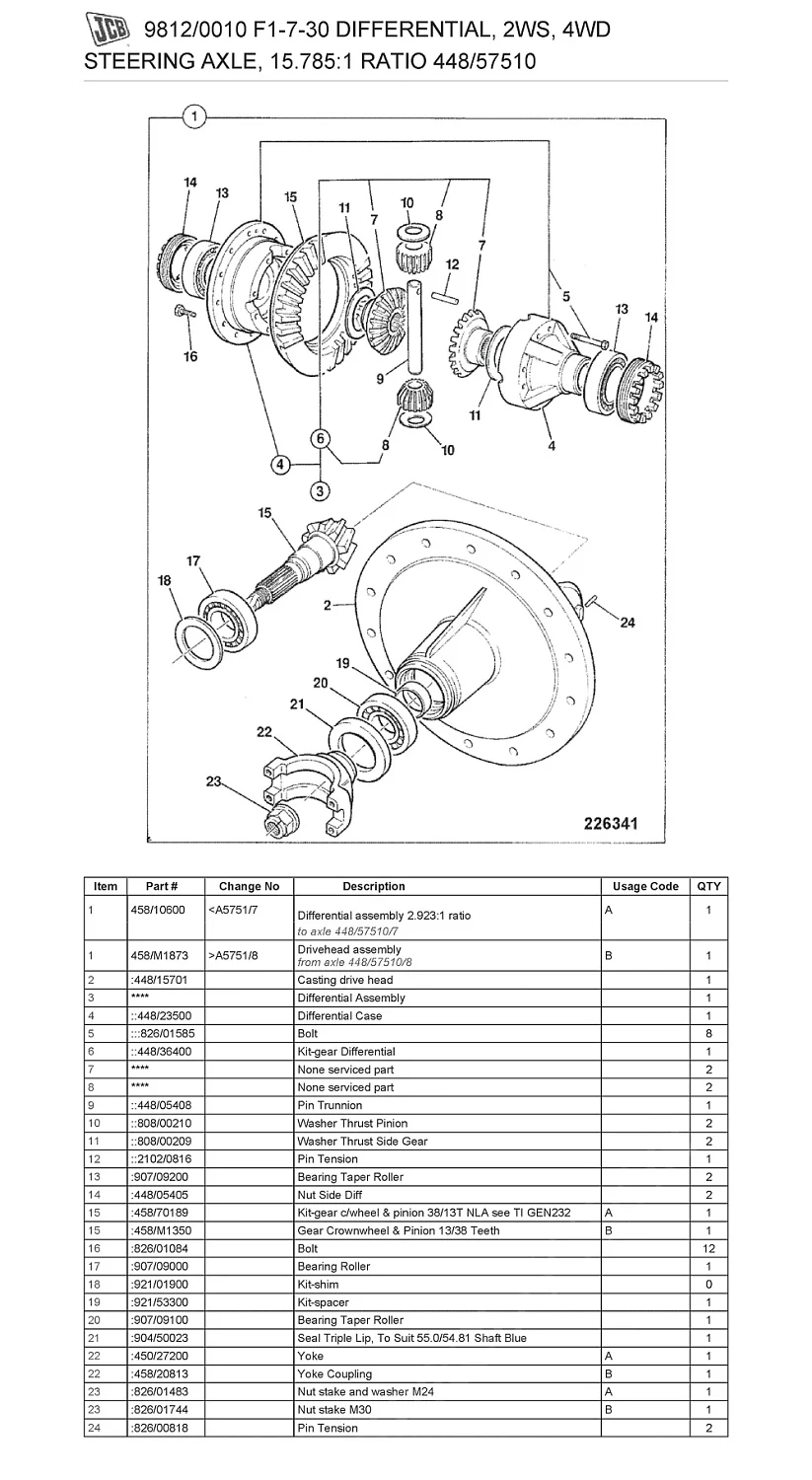 Главная пара комплект 13/38 458/M1350, 458/70189 A
