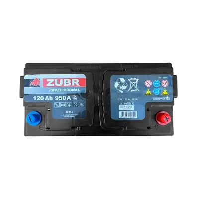 Купить Аккумулятор ZUBR Professional 120 Ah/12V 950A со склада в Москве. Оригинальные и OEM запчасти в наличии. Широкий выбор, гарантия качества. | РУСТЕХ.