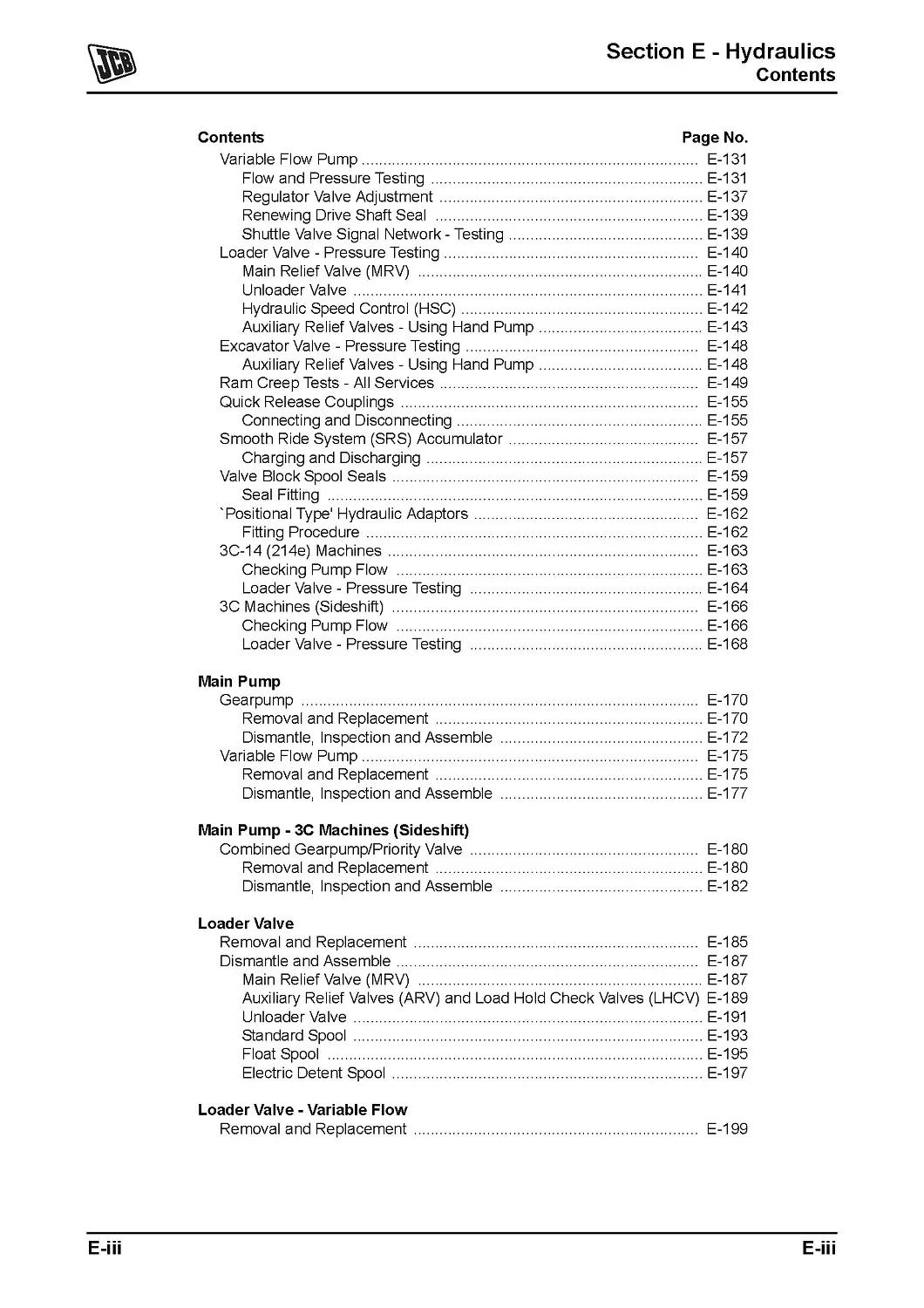 Гидравлическая система JCB 3CX / 4CX — сервисное руководство