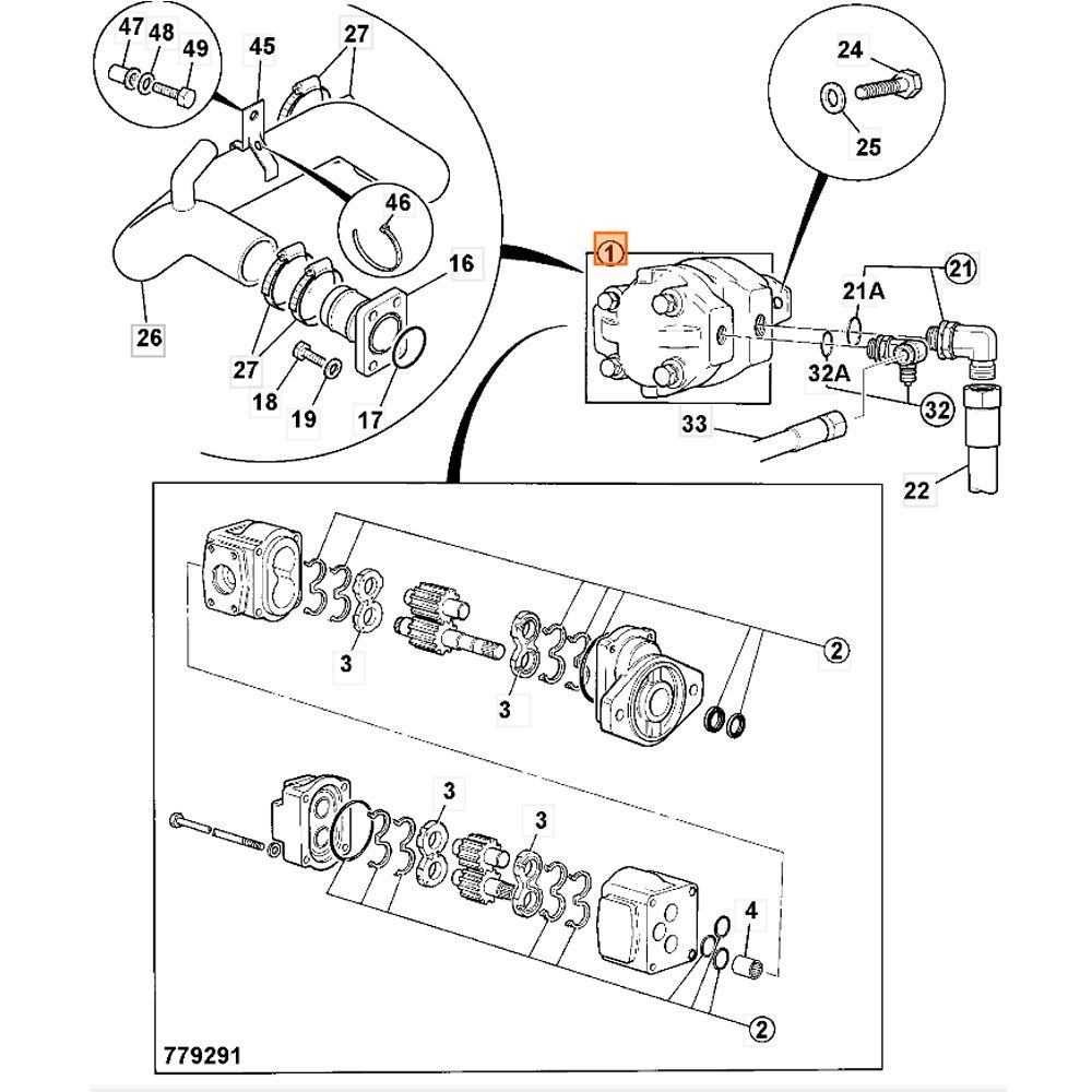Купить Насос гидравлический 332/F9029, 20/925579 (ящик) JCB со склада в Москве. Оригинальные и OEM запчасти в наличии. Широкий выбор, гарантия качества. | РУСТЕХ.
