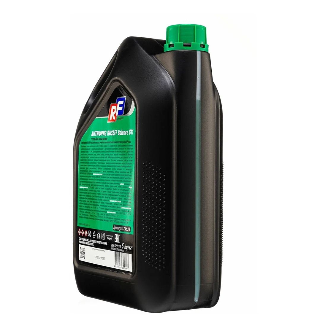 Купить Антифриз RUSEFF ANTIFREEZE EXCELLENT G11 зеленый (5л) 17342N А со склада в Москве. Оригинальные и OEM запчасти в наличии. Широкий выбор, гарантия качества. | РУСТЕХ.