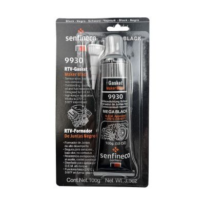 Купить Герметик  RTV Silicone Black 100g (черный) со склада в Москве. Оригинальные и OEM запчасти в наличии. Широкий выбор, гарантия качества. | РУСТЕХ.