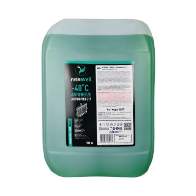 Купить Антифриз ReinWell G11 зеленый (10кг) 3207 А со склада в Москве. Оригинальные и OEM запчасти в наличии. Широкий выбор, гарантия качества. | РУСТЕХ.