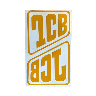 Купить Наклейка на двери JCB комплект 2 шт., желтая А со склада в Москве. Оригинальные и OEM запчасти в наличии. Широкий выбор, гарантия качества. | РУСТЕХ.