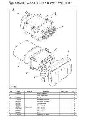 Купить Фильтр воздушный внешний 32/925682 JCB со склада в Москве. Оригинальные и OEM запчасти в наличии. Широкий выбор, гарантия качества. | РУСТЕХ.