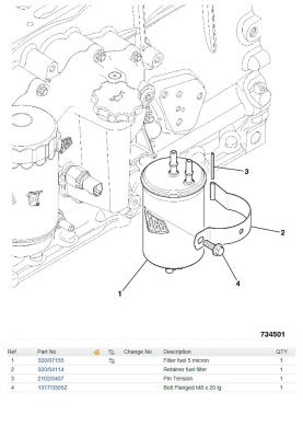 Купить Фильтр топливный тонкой очистки 320/A7170, 320/07394, 320/07155 JCB со склада в Москве. Оригинальные и OEM запчасти в наличии. Широкий выбор, гарантия качества. | РУСТЕХ.
