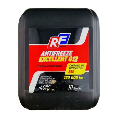 Купить Антифриз RUSEFF ANTIFREEZE EXCELLENT G12 40 красный (10л) А со склада в Москве. Оригинальные и OEM запчасти в наличии. Широкий выбор, гарантия качества. | РУСТЕХ.