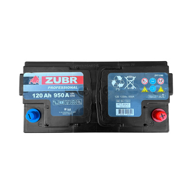 Купить Аккумулятор ZUBR Professional 120 Ah/12V 950A со склада в Москве. Оригинальные и OEM запчасти в наличии. Широкий выбор, гарантия качества. | РУСТЕХ.